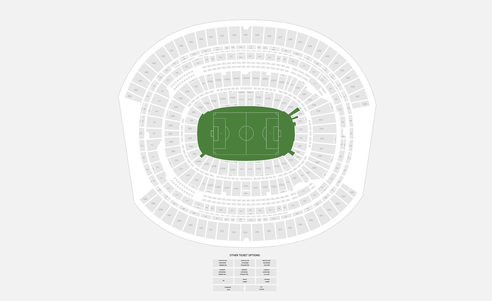 SoFi Stadium seating plan